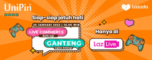 Live Commerce GANTENG UniPin dengan Lazada Promo Diskon Hingga 25%!